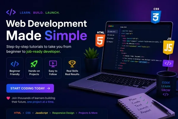 Web Development Tutorials - Learn HTML, CSS, JavaScript